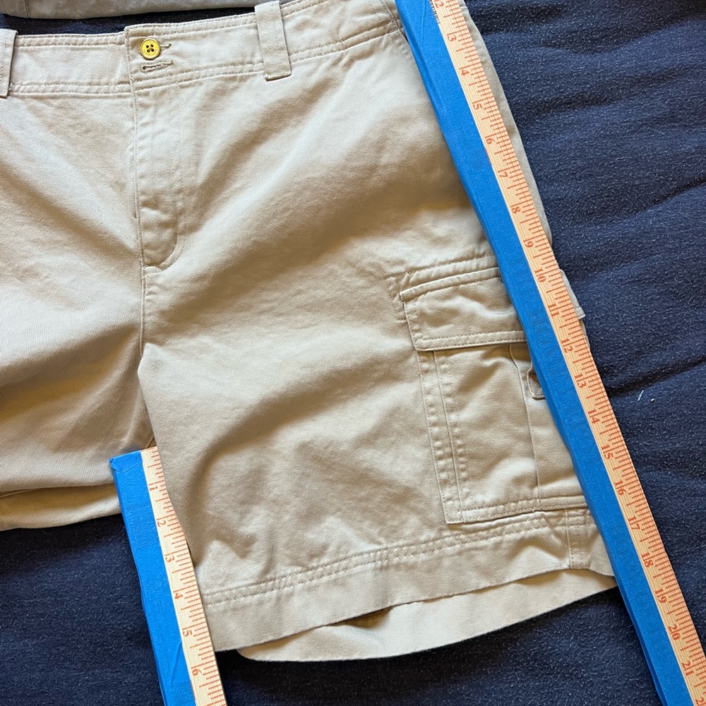 LAUREN RALPH LAUREN Women's Khaki Cargo Shorts Size 14 Cotton Casual Outdoor - Picture 5 of 9